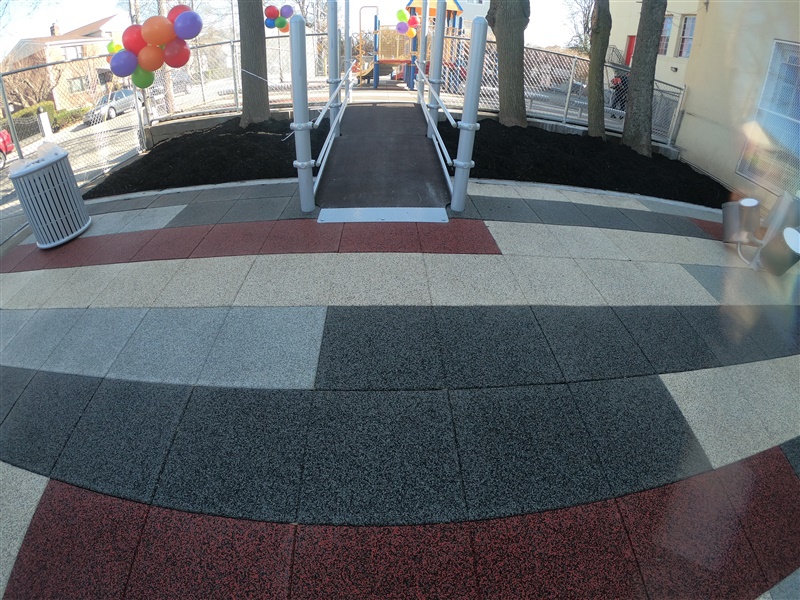 School Playground with TPV Blended Tiles preview 15